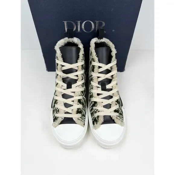 Size 41EU/8US - Dior B23 Olive Oblique Tapestry High Tops🍃 RETAIL $2K!